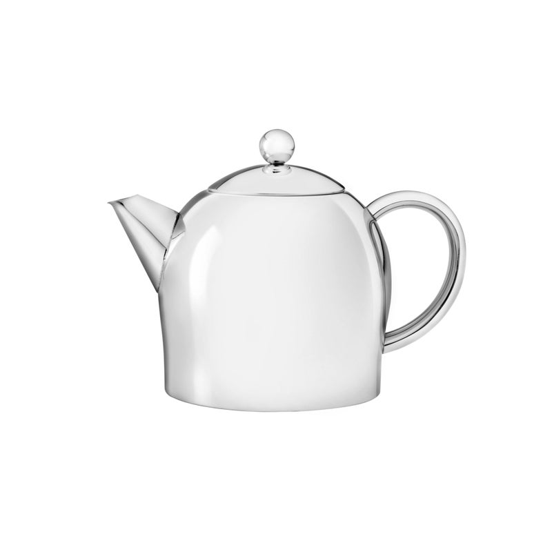 bredemeijer Santhee Double Walled Teapot, 0.5-Liter Stainless Steel Glossy Finish with Glossy Accents - Image 1